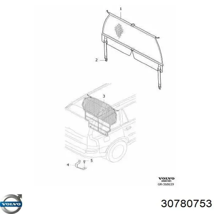 Red del maletero Volvo 30780753 precio, desde  EUR