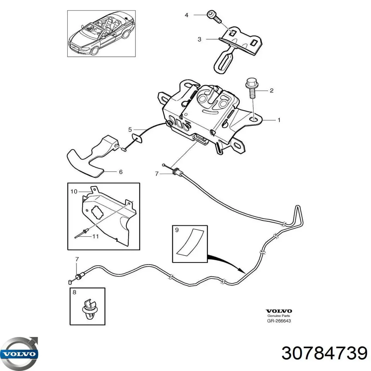 Cerradura de portón trasero Volvo 30784739 precio, desde 72,60 EUR