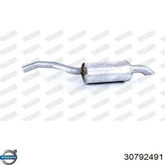 Silencioso trasero Volvo 30793208
