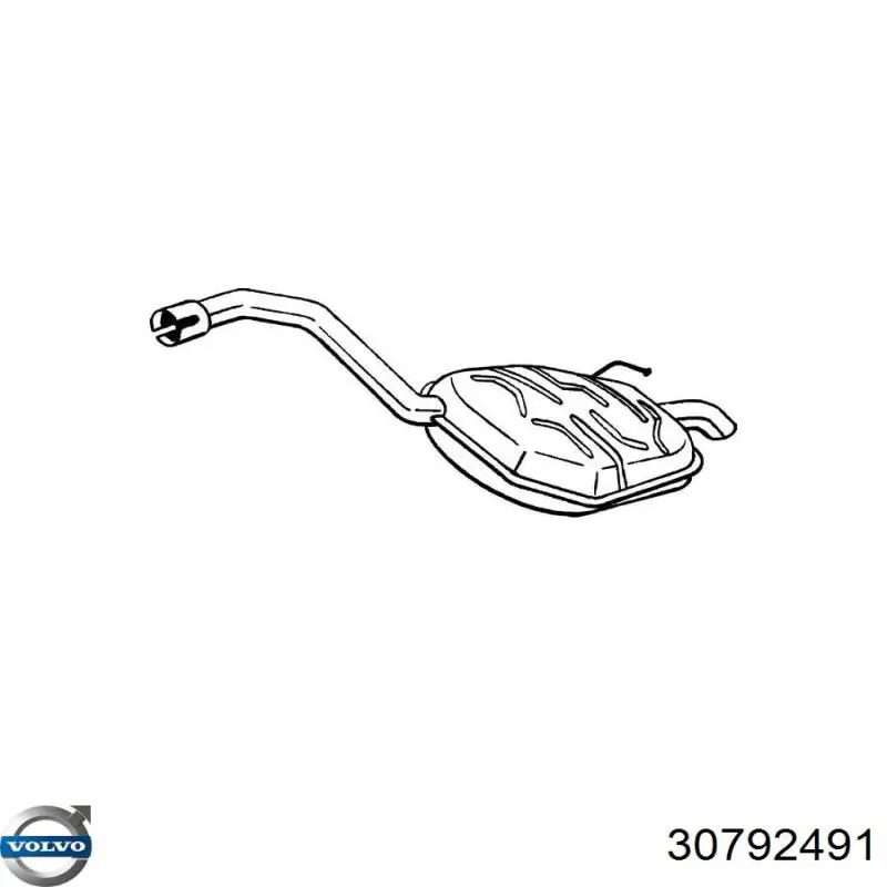 30793208 Volvo Silenciador trasero