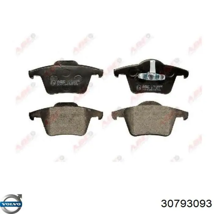 30793093 Volvo pastillas de freno traseras