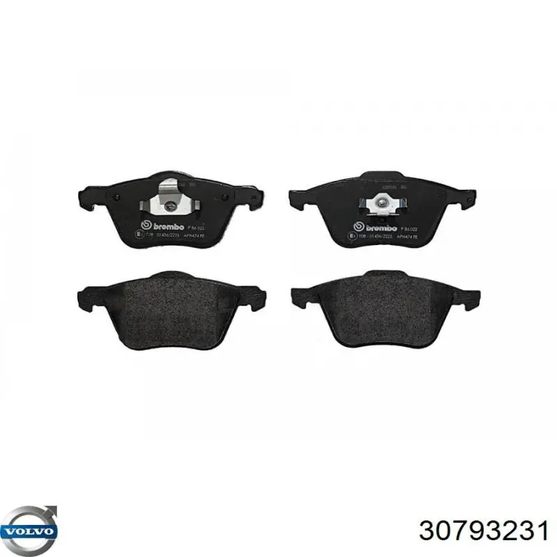Pastillas de freno 30793231 Volvo