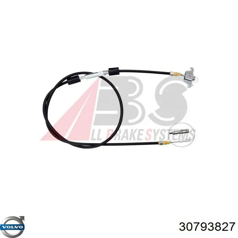 30714012 Volvo cable de freno de mano delantero