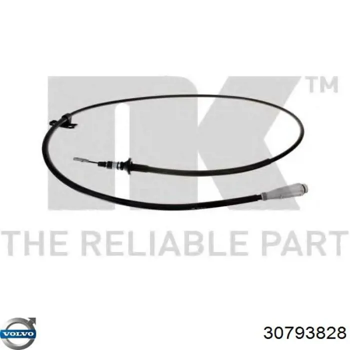 30793828 Volvo cable de freno de mano trasero derecho/izquierdo
