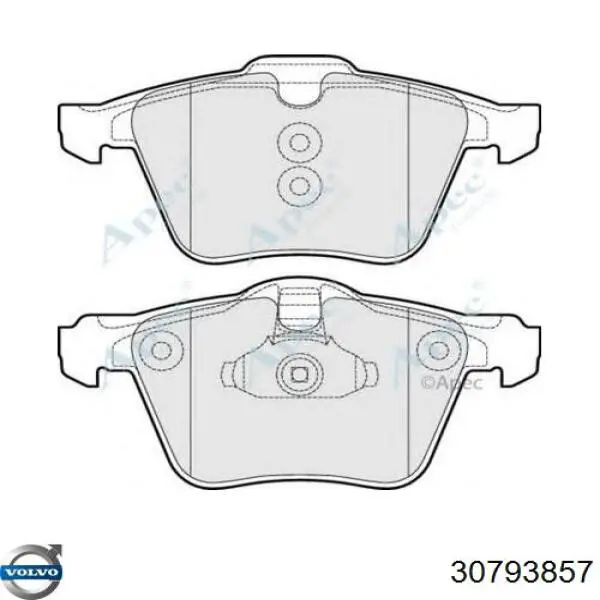Comprar 30793857 Volvo Pastillas delanteras de freno
