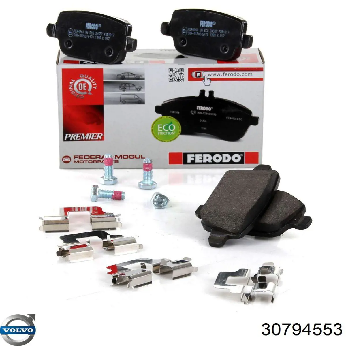 Pastillas traseras Volvo 30794553