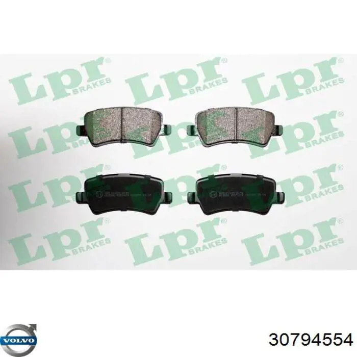 Comprar 30794554 Volvo Pastillas de freno traseras