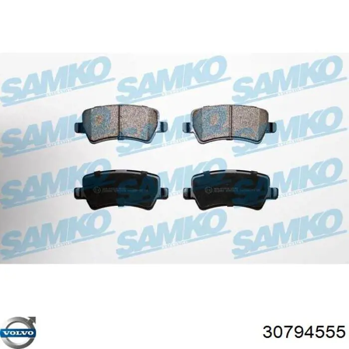 Comprar 30794555 Volvo Pastillas de freno traseras