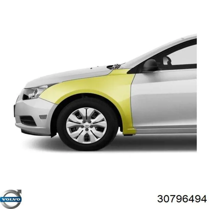 Aleta delantera izquierda 30796494 Volvo