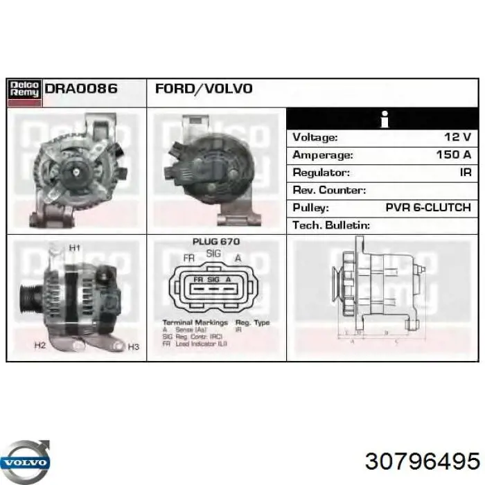 30796495 Volvo Aleta delantera