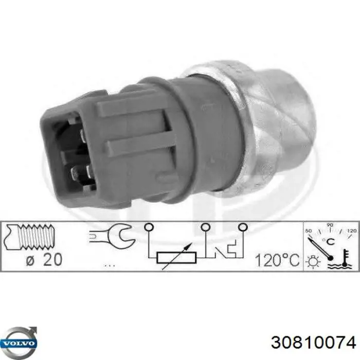 30810074 Volvo sensor de temperatura del refrigerante