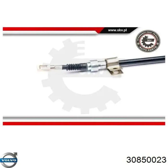 30850023 Volvo cable de freno de mano trasero derecho