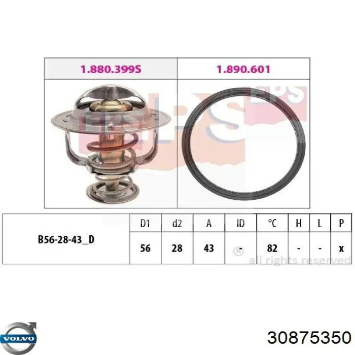 Comprar 30875350 Volvo Termostato
