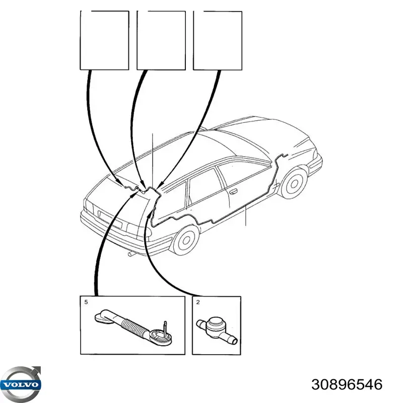 Válvula de retención del lavaparabrisas Volvo 30896546 precio, desde 6,64 EUR