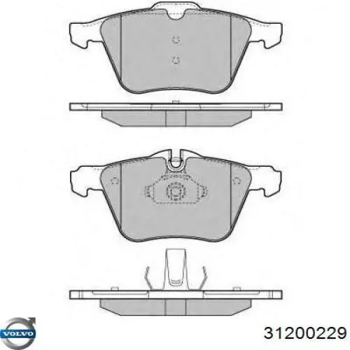 31200229 Volvo Pastillas delanteras