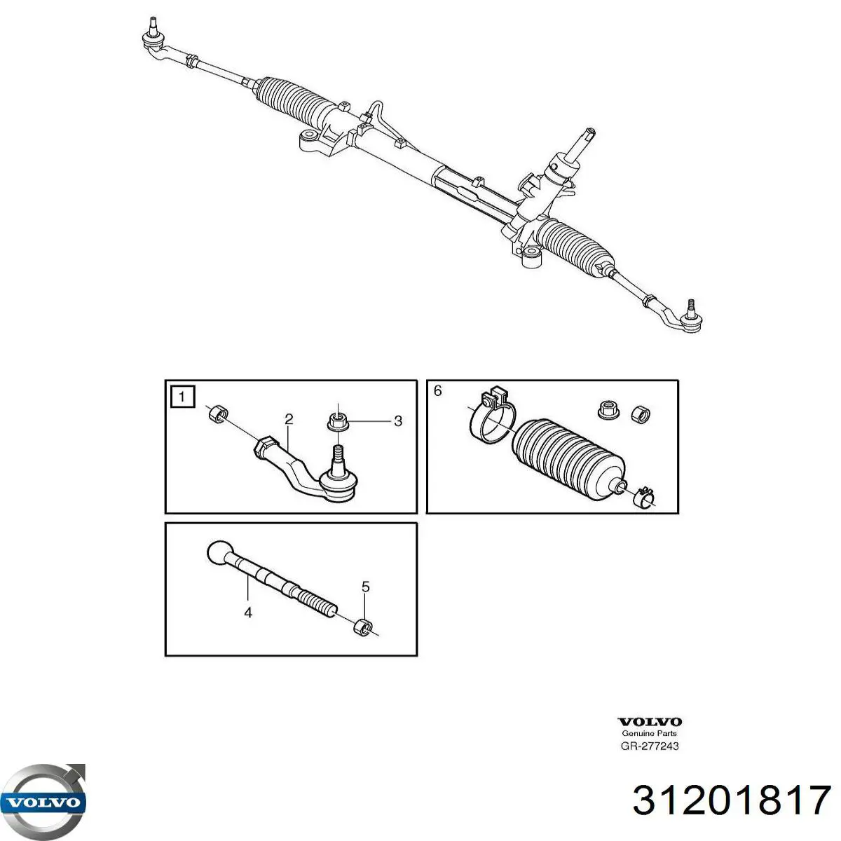 Comprar 31201817 Volvo Barra de acoplamiento