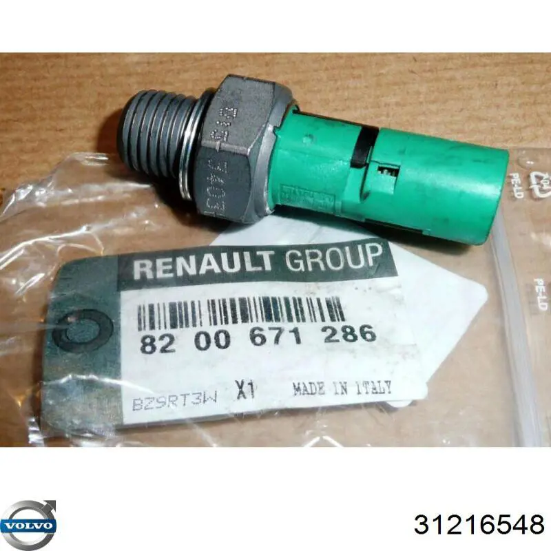 Sensor de presión de aceite 31216548 Volvo