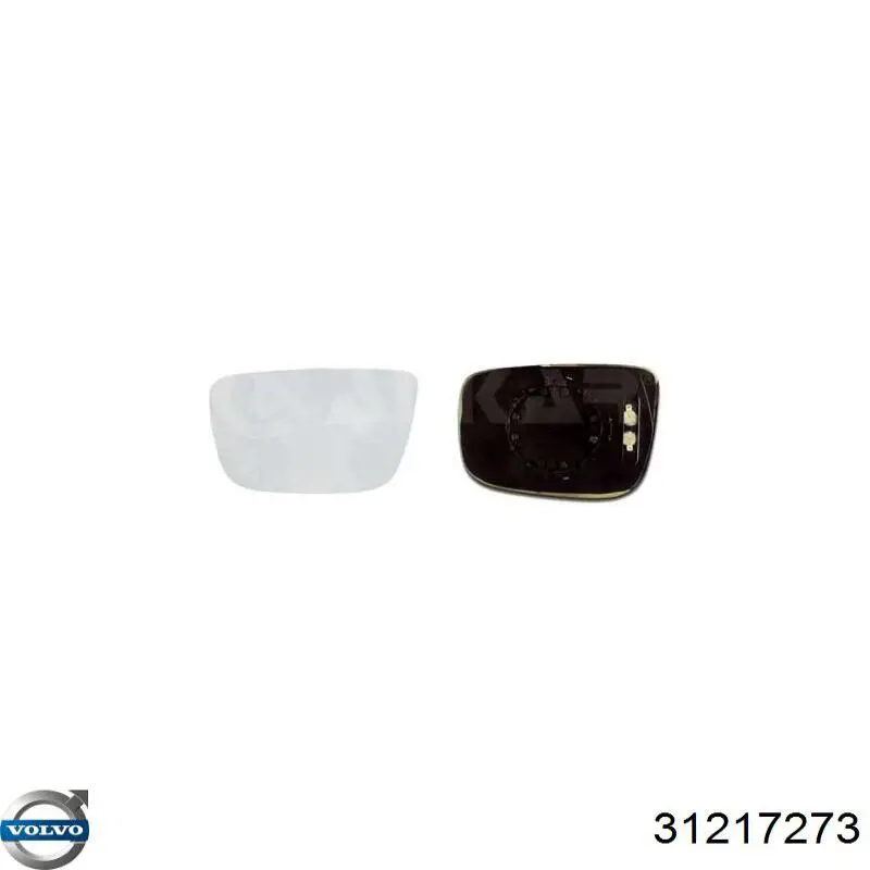 31217273 Volvo cristal de espejo retrovisor exterior izquierdo