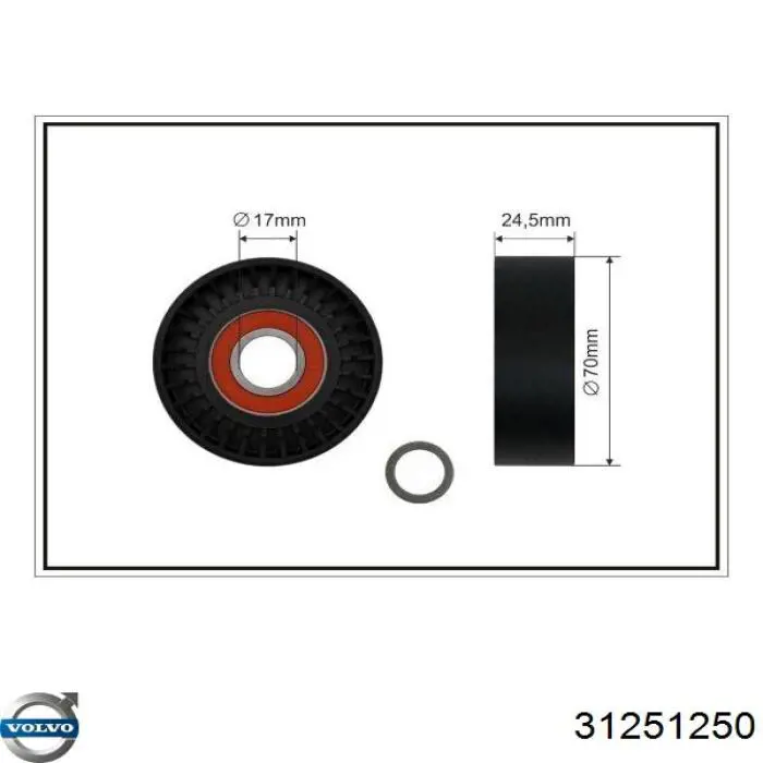 Comprar 31251250 Volvo Tensor de correa poli V 