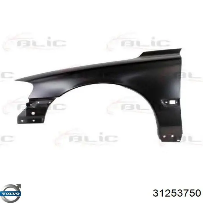 31253750 Volvo guardabarros delantero izquierdo