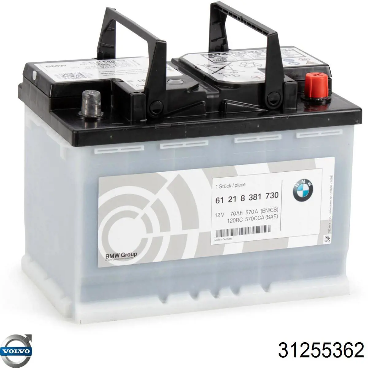 Batería de arranque Volvo 31255362 precio, desde 100,93 EUR