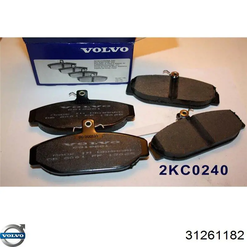 Pastillas freno delanteras Volvo 31261182 precio, desde 27,91 EUR