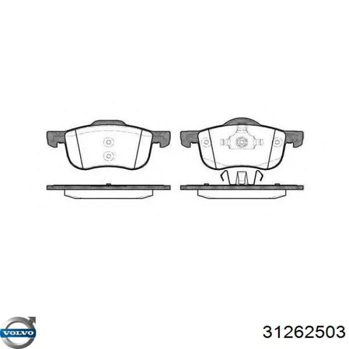 Pastillas freno delanteras Volvo 31262503 precio, desde 28,96 EUR