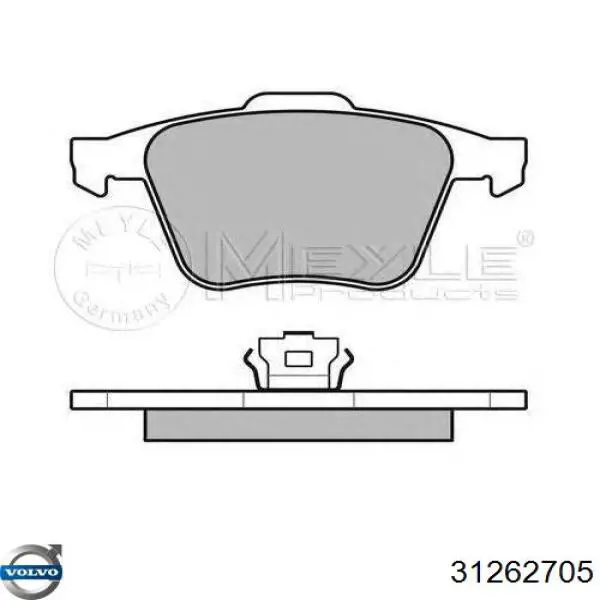 Pastillas de freno delanteras Volvo 31262705