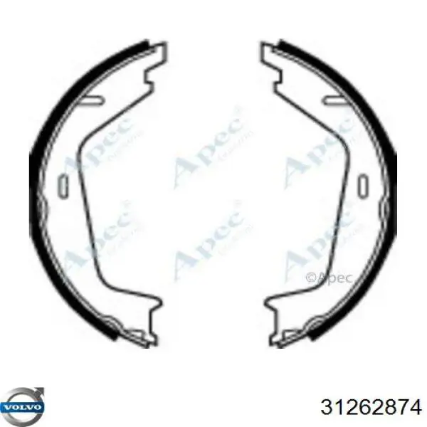 Zapatas de freno de mano Volvo 31262874 precio, desde 26,14 EUR