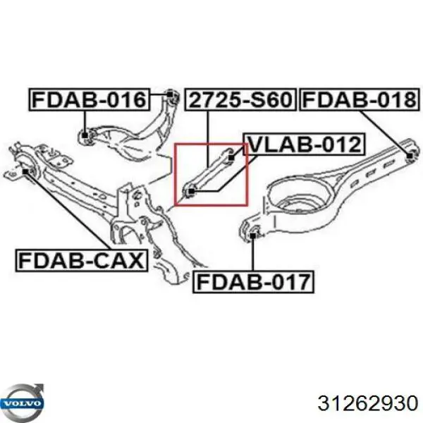 Comprar 31262930 Volvo Brazo inferior trasero izquierdo/derecho
