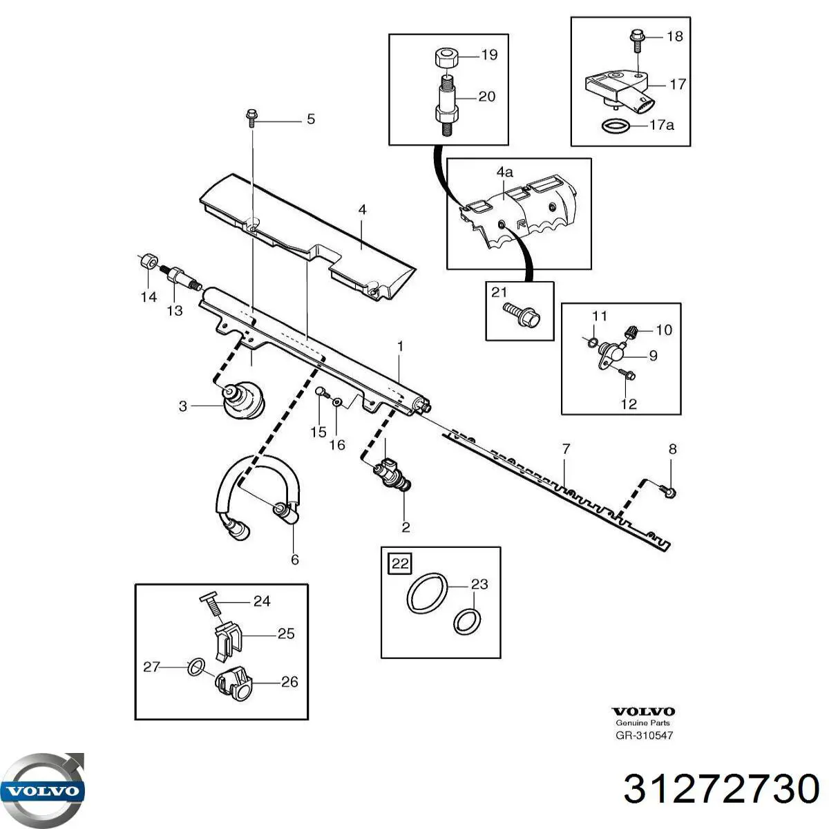 Comprar 31272730 Volvo Sensor de presión de sobrealimentación