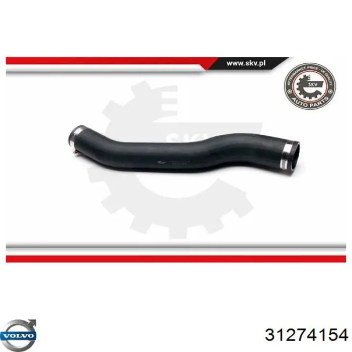 Manguera del intercooler Volvo 31274154 precio, desde 32,74 EUR