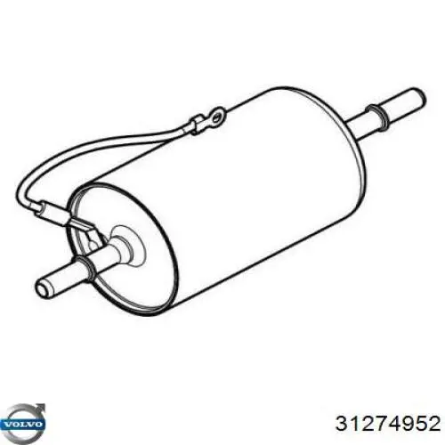 Filtro combustible Volvo 31274952 precio, desde 9,65 EUR
