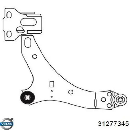 Comprar 31277345 Volvo Brazo inferior izquierdo de la suspensión delantera