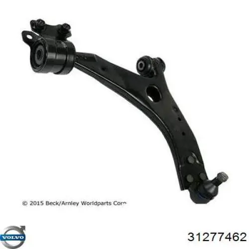 Brazo inferior derecho de la suspensión delantera Volvo 31277462
