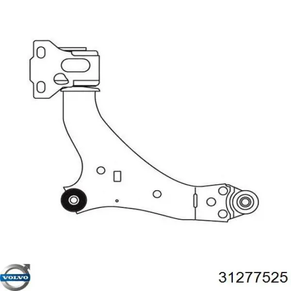 Brazo inferior izquierdo de la suspensión delantera Volvo 31277525 precio, desde 84,22 EUR