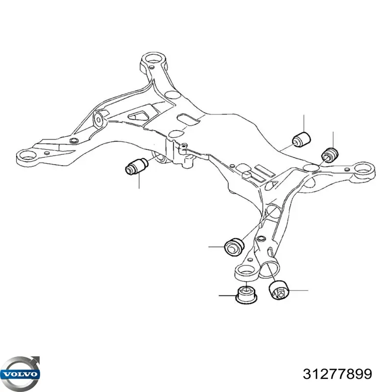 Silentblock trasero 31277899 Volvo