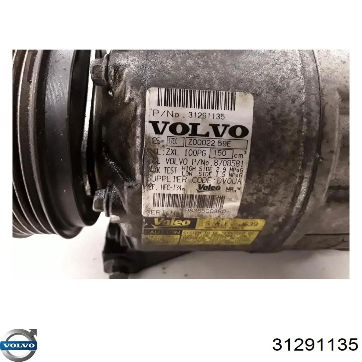 31291135 Volvo compresor de aire acondicionado