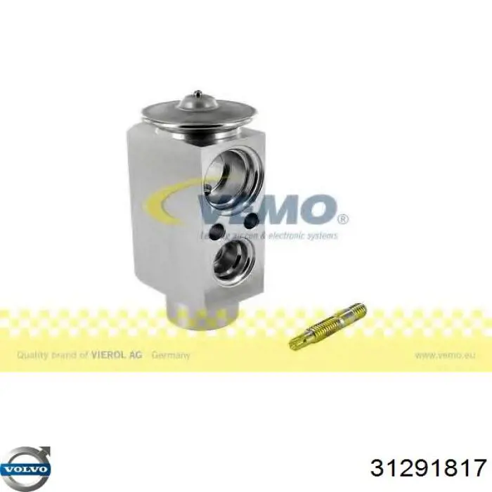 Válvula TRV del aire acondicionado Volvo 31291817 precio, desde 35,92 EUR