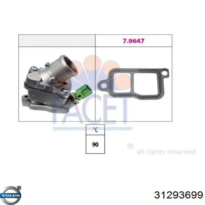 Termostato 31293699 Volvo