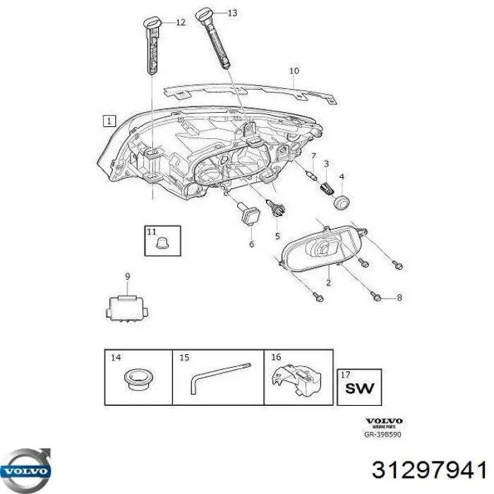 Comprar 31297941 Volvo Centralita, faros xenon