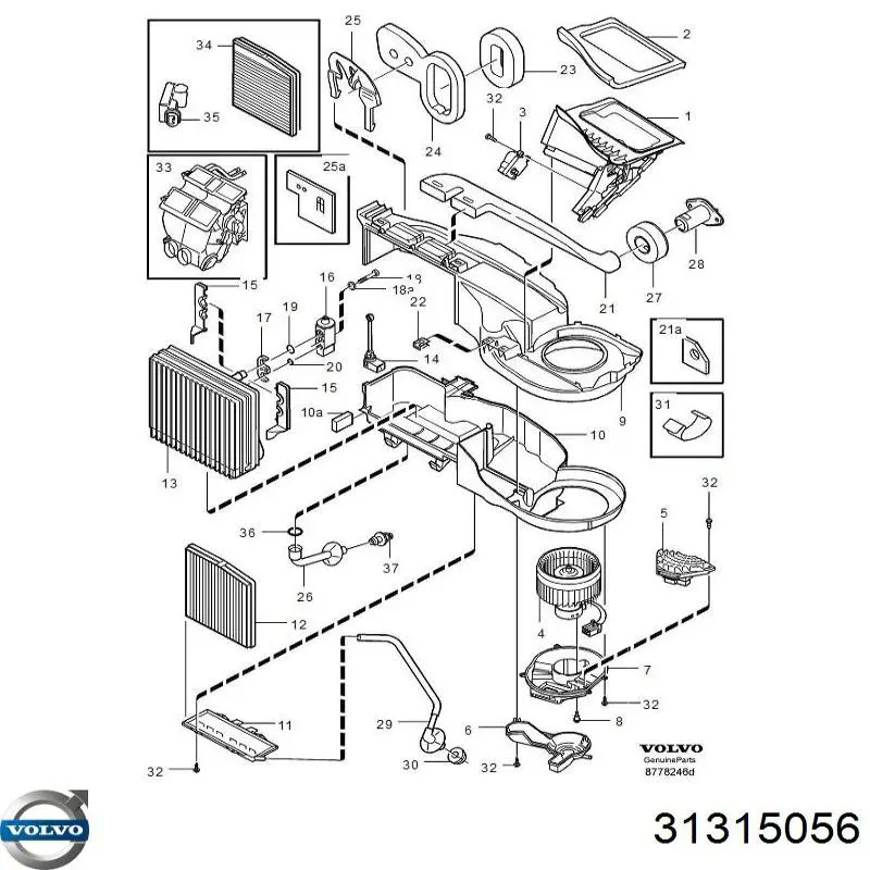  Volvo 31315056 precio, desde  EUR