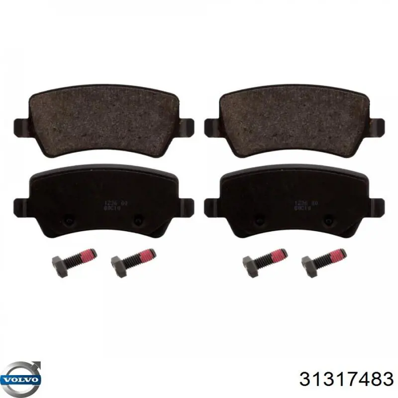 Comprar 31317483 Volvo Pastillas de freno traseras