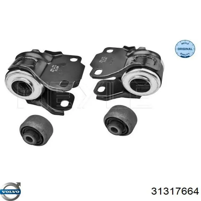 Brazo inferior derecho de la suspensión delantera 31317664 Volvo