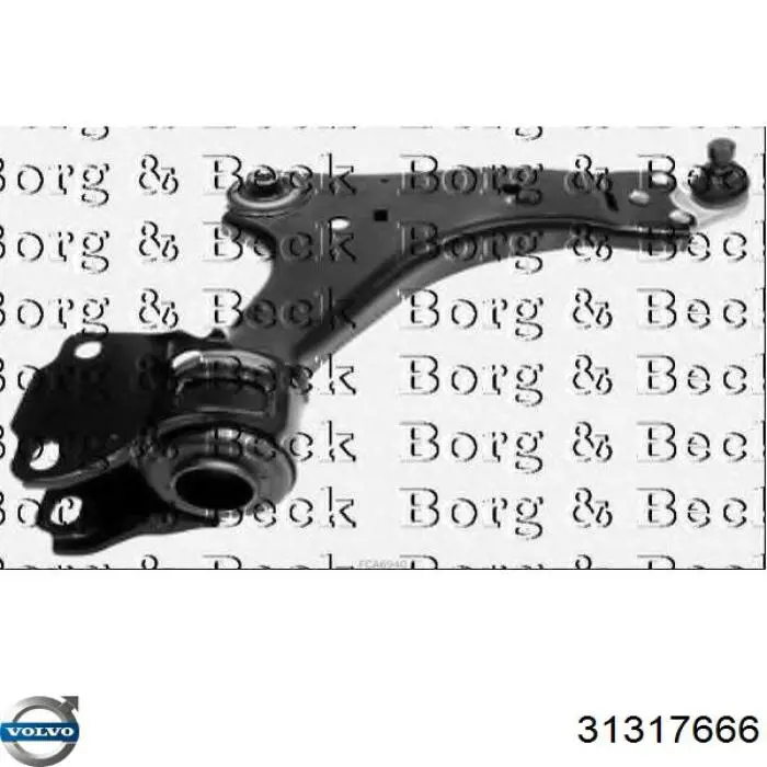 Brazo inferior derecho de la suspensión delantera Volvo 31317666 precio, desde 88,87 EUR