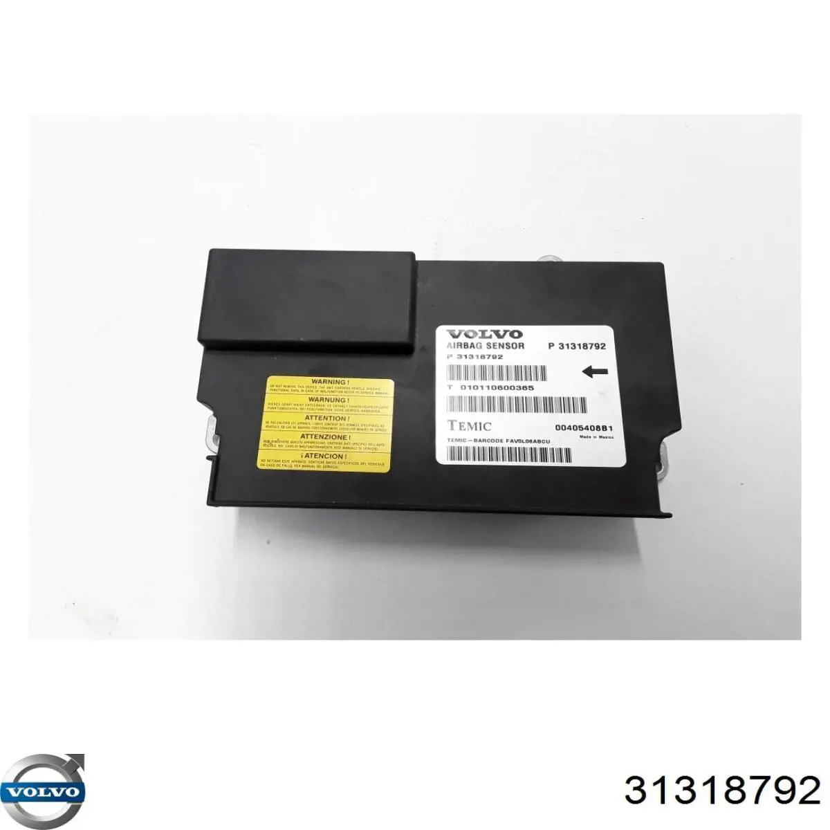 31318792 Volvo Módulo de control de airbag