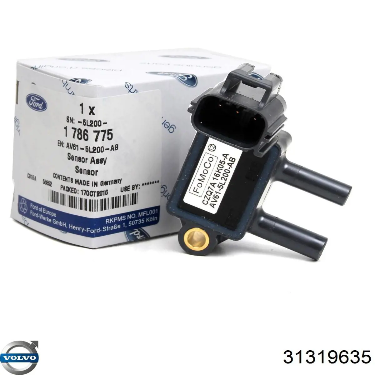 Sensor de presion gases de escape 31319635 Volvo
