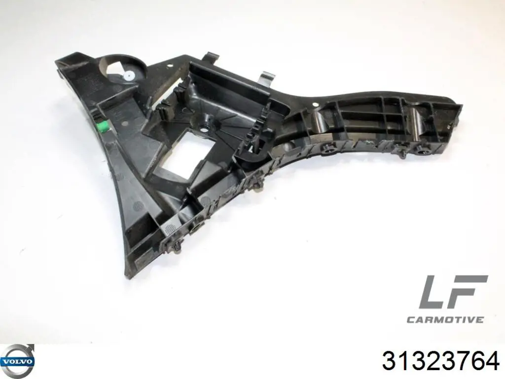 Soporte exterior derecho del parachoques trasero Volvo 31323764