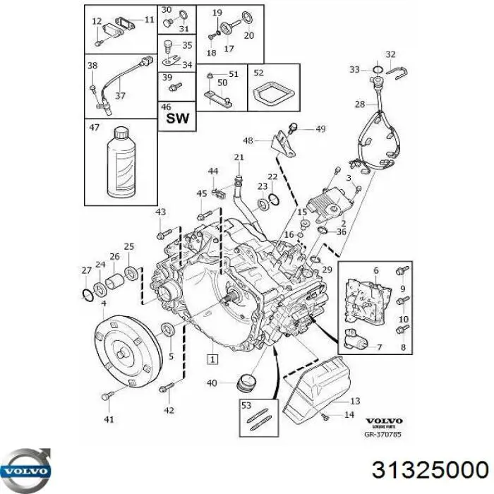 Convertidor de par Volvo 31325000 precio, desde 502,15 EUR