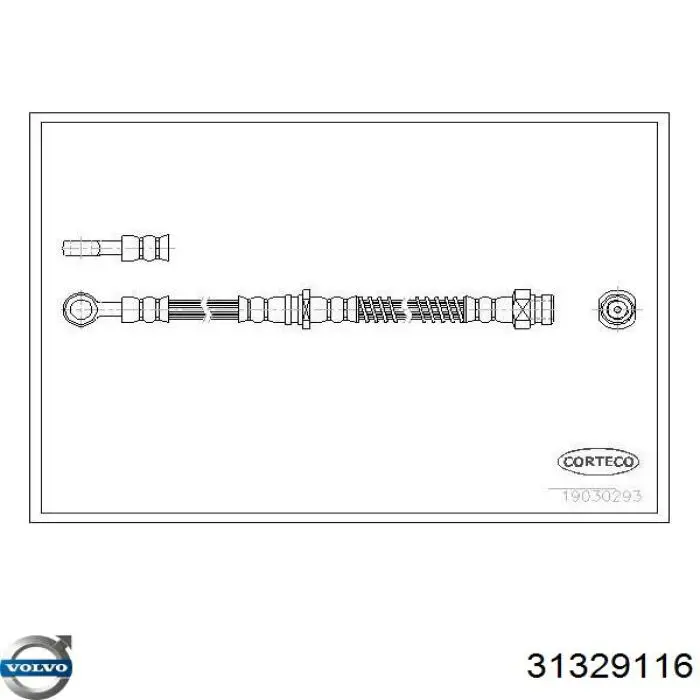 Comprar 31329116 Volvo Latiguillos de freno delantero